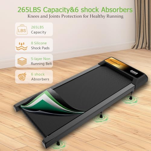 Compact Portable Walking Pad Treadmill with Remote Control Z9114