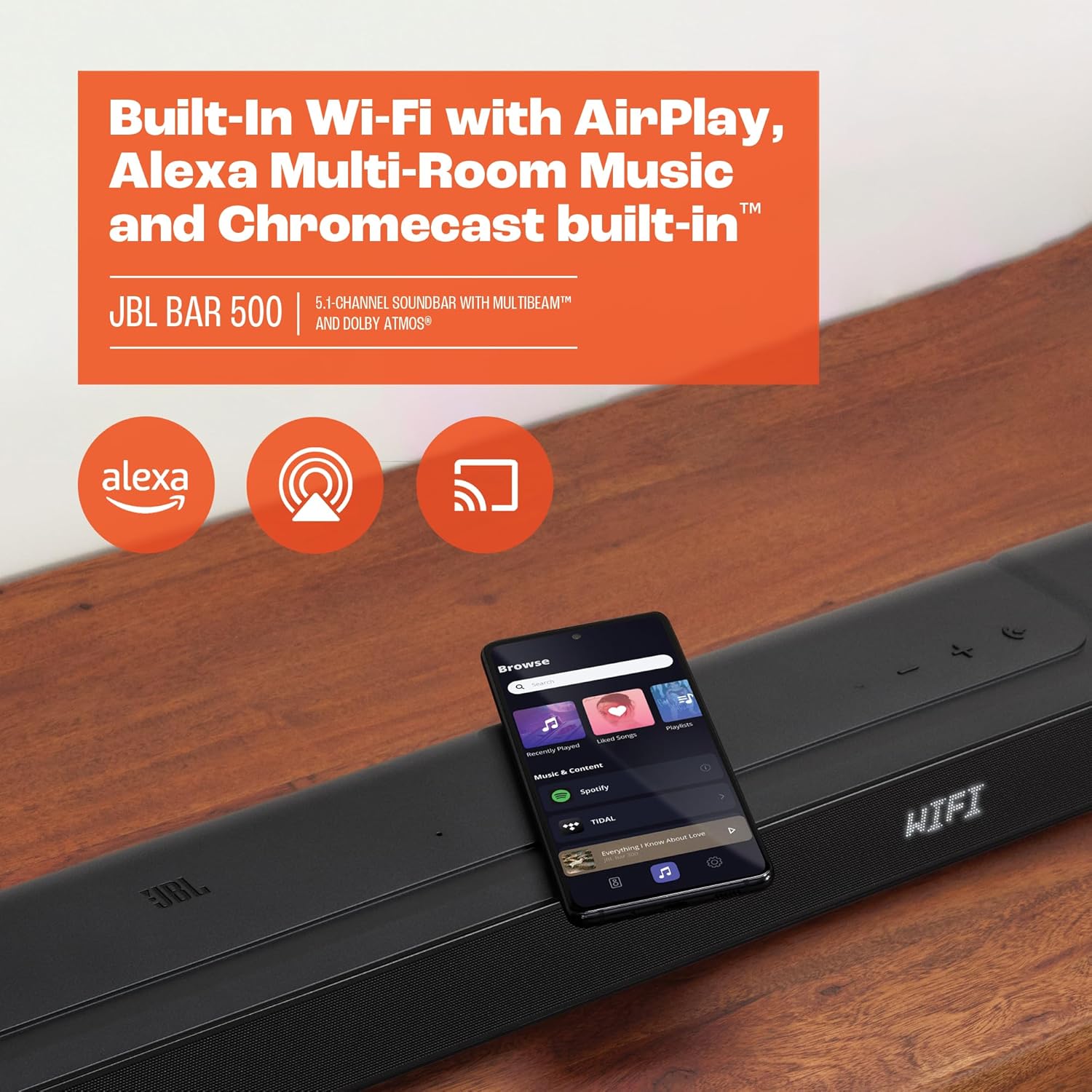 5.1-Channel Black Soundbar with Dolby Atmos L160