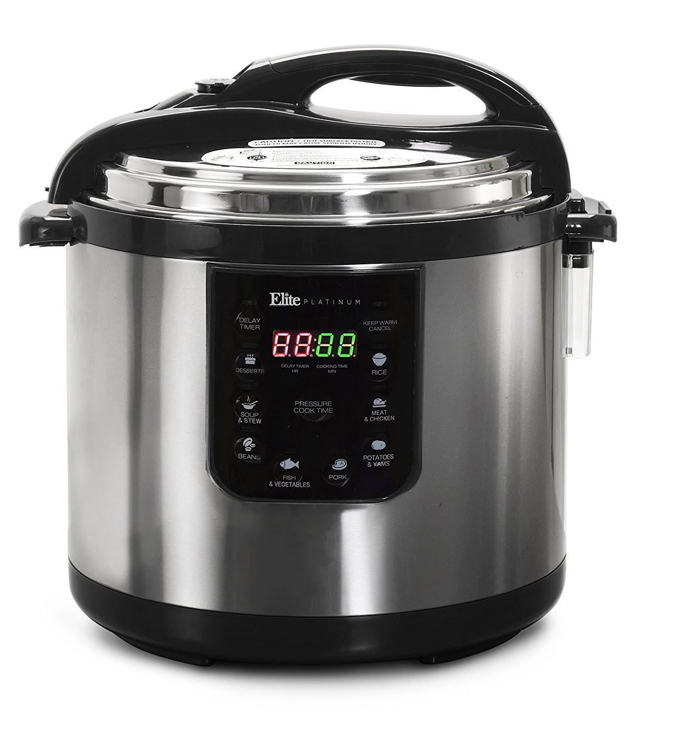 10 Quart Black Electric Pressure Cooker S7201