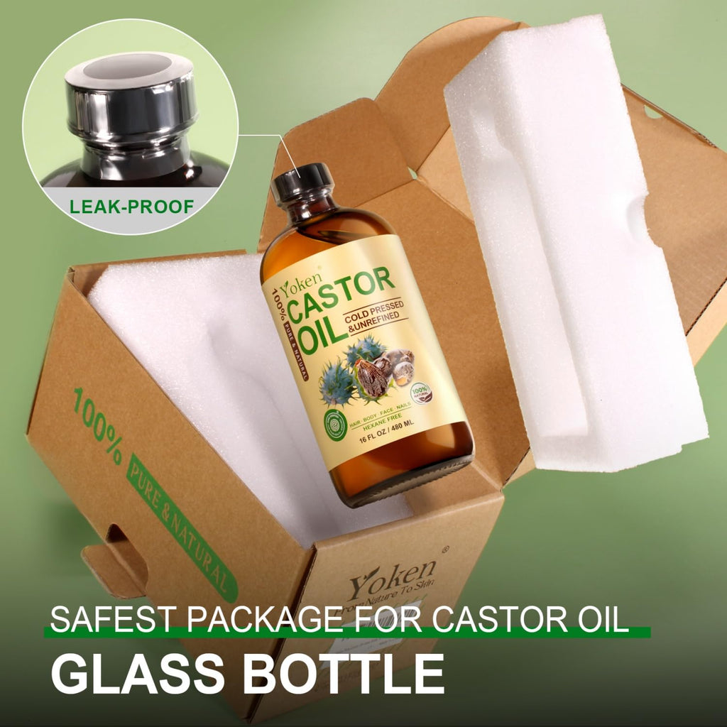 16 fl oz 100% Natural Cold Pressed Castor Oil E51622
