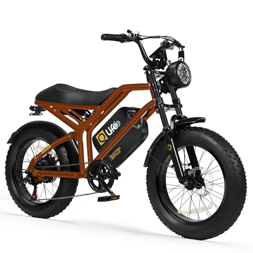 1500W Peak Motor 20" Fat Tires 28MPH Electric Bike with Dual Suspension & Brakes B95332