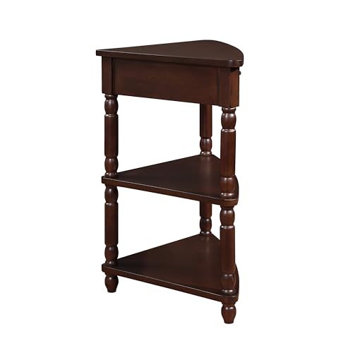 Milk White 3 Tier Corner Table B494