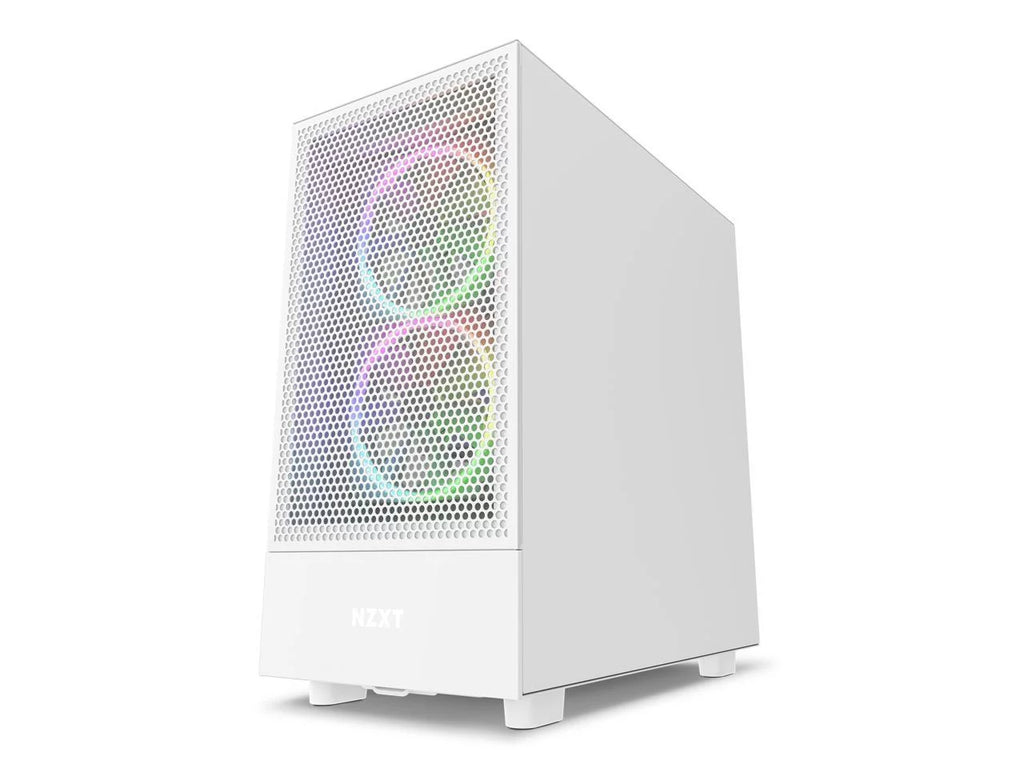 White SGCC Steel Tempered Glass ATX Computer Case X65004