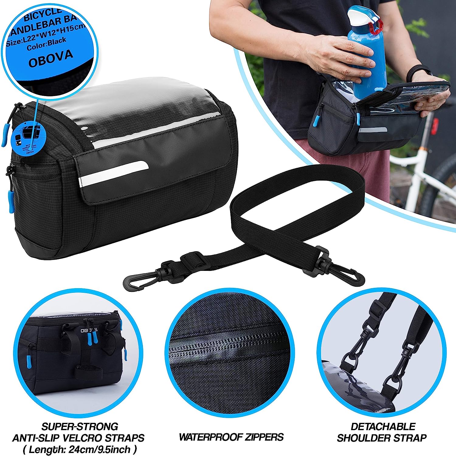 4L Waterproof Bike Handlebar Bag W3831