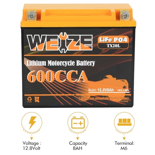 12V 10AH Lithium Motorcycle Battery Y6526