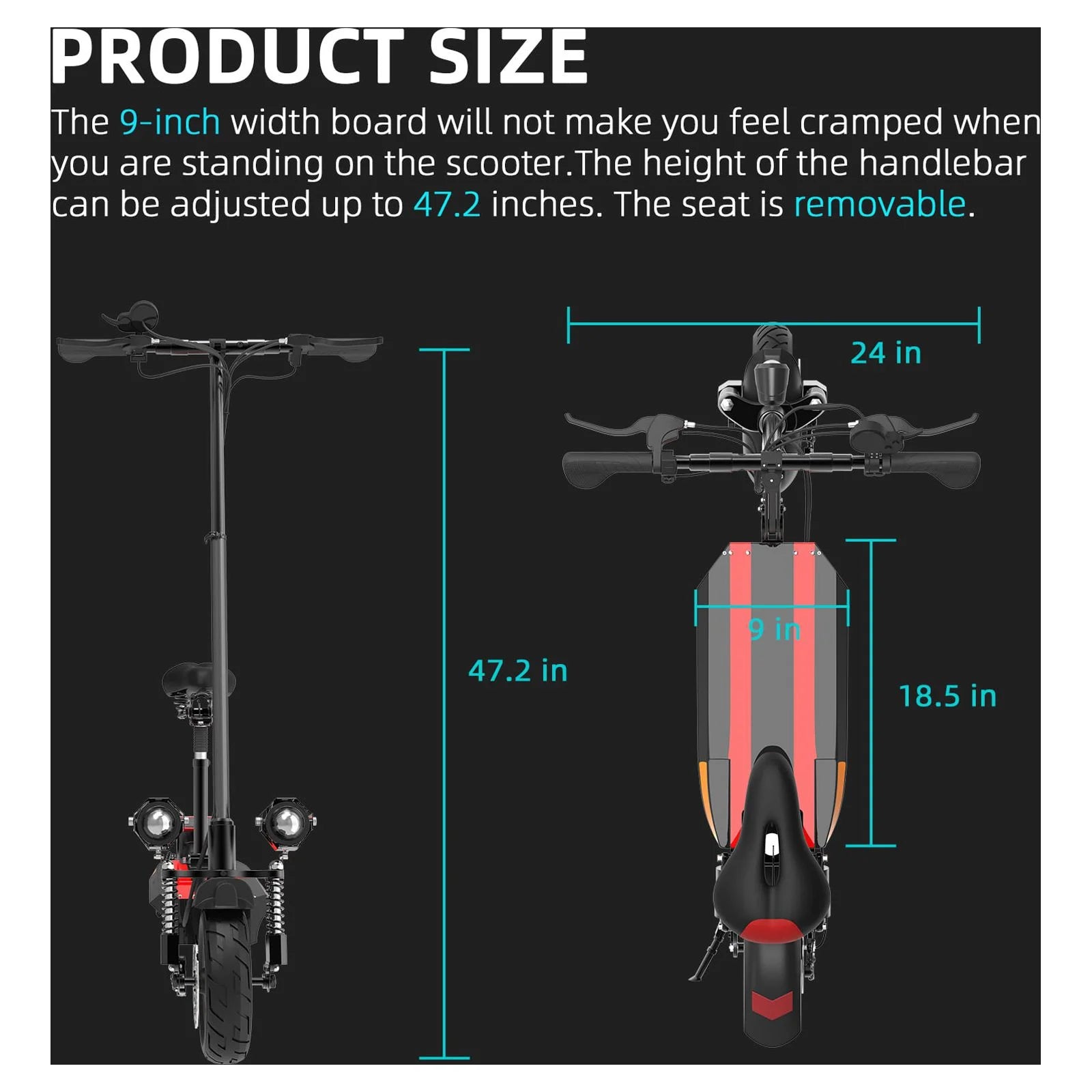 2000W Dual Motor Foldable Electric Scooter A456