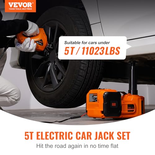 5 Ton Electric Hydraulic Car Jack with Impact Wrench U715777