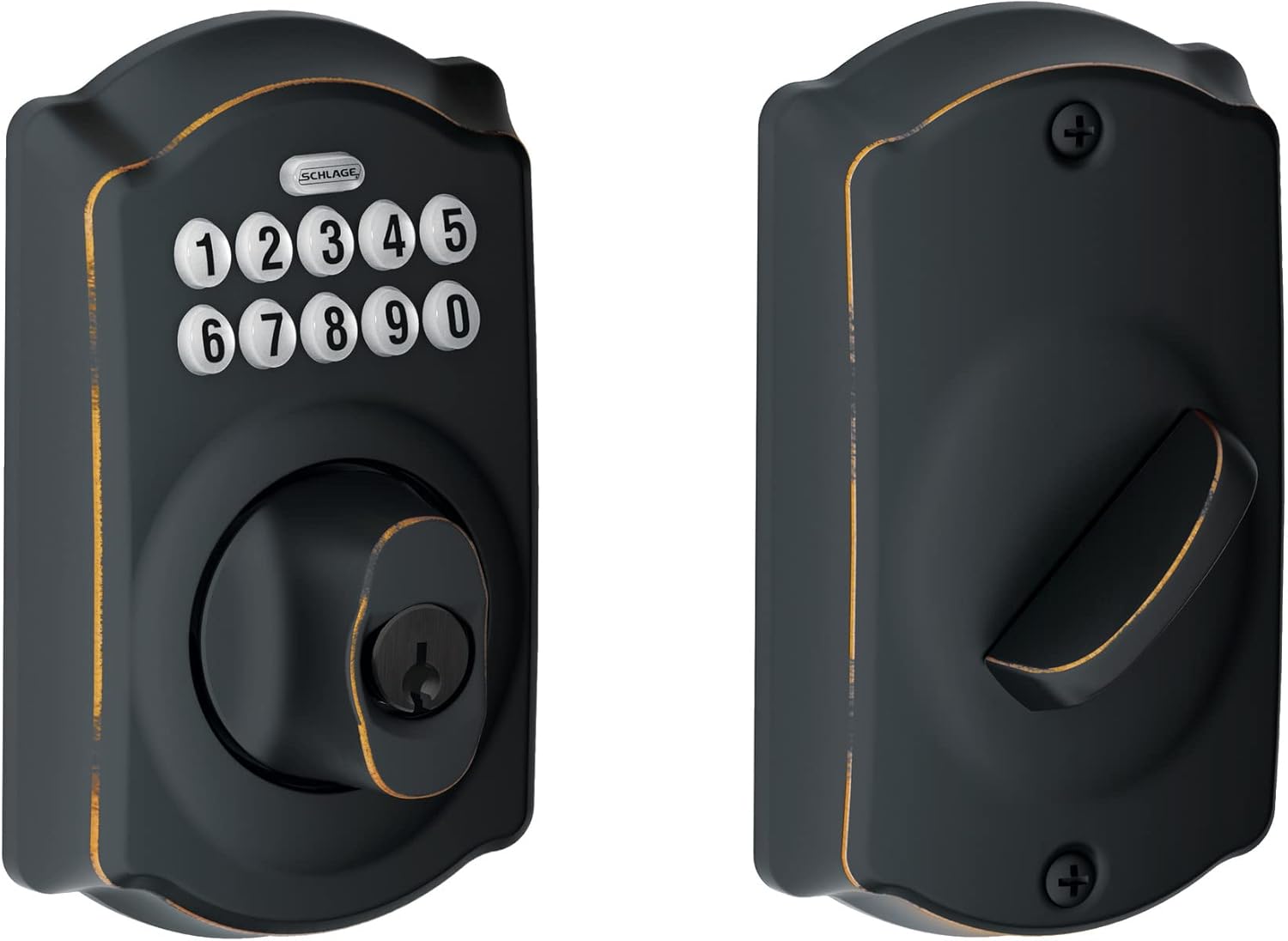 Aged Bronze Keypad Deadbolt K200