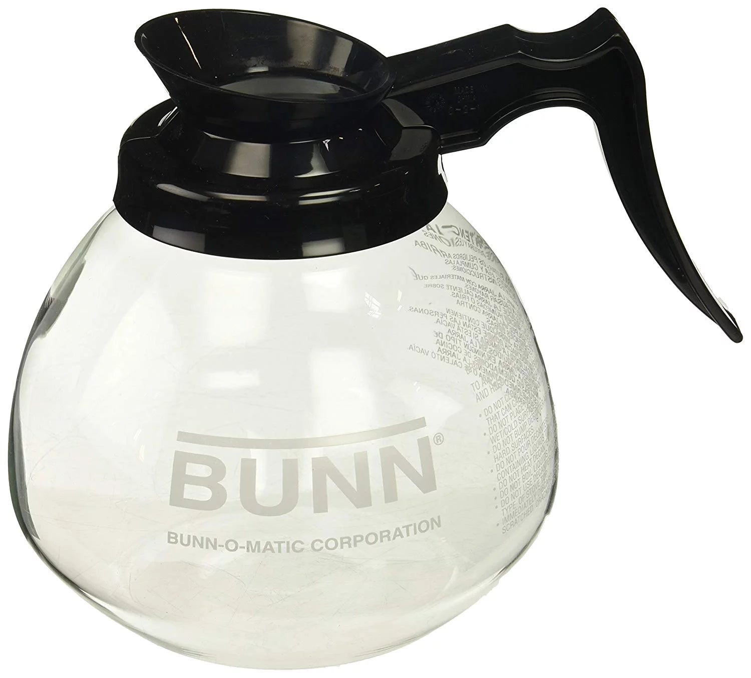 12 Cup Clear Black Coffee Pot G264