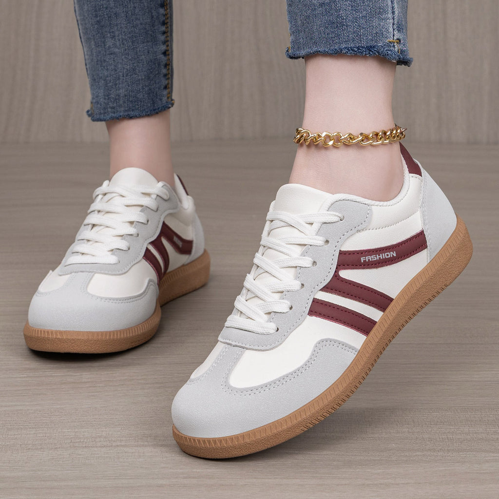 Retro Colorblock Platform Sneakers Women - Chunky Sole Casual Dad Shoes