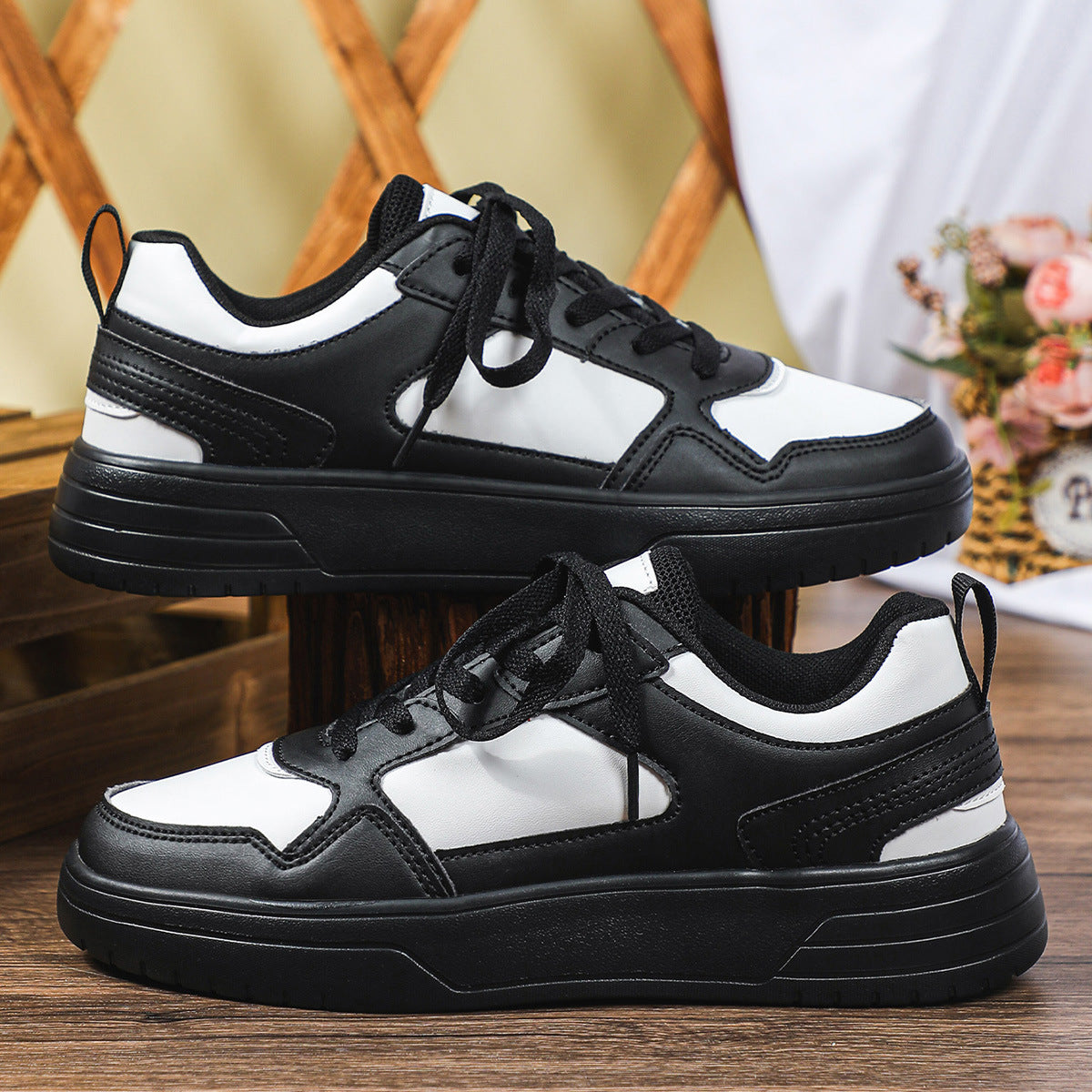 Women's Chunky Platform Colorblock Sneakers – Thick Sole Vibrant Dad Shoes