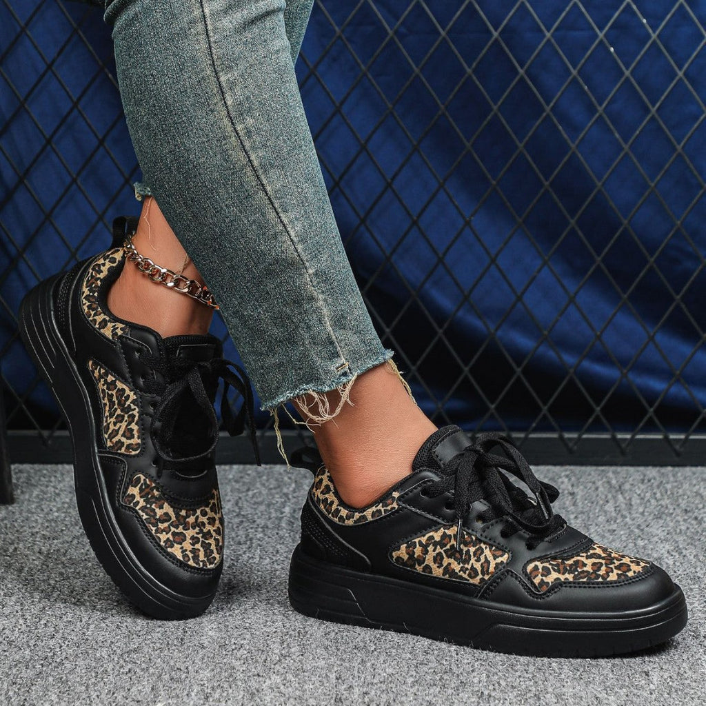 Women's Chunky Platform Colorblock Sneakers – Thick Sole Vibrant Dad Shoes