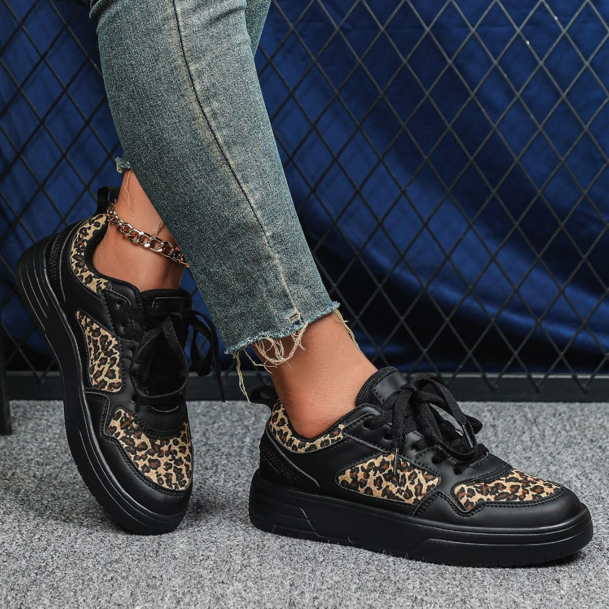 Women's Chunky Platform Colorblock Sneakers – Thick Sole Vibrant Dad Shoes