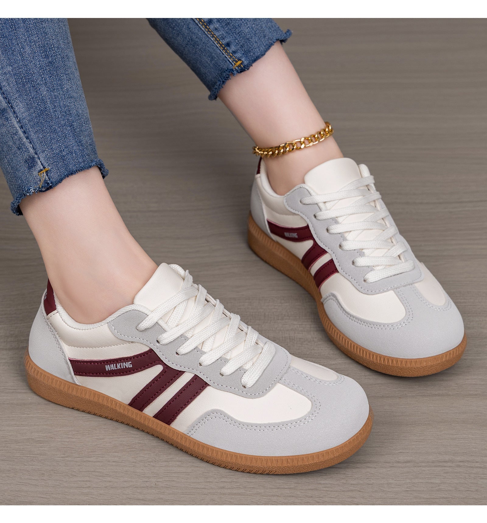 Retro Colorblock Platform Sneakers Women - Chunky Sole Casual Dad Shoes