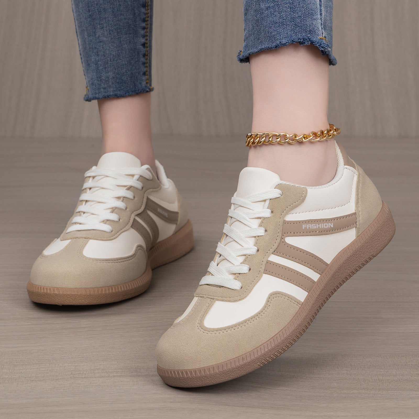 Retro Colorblock Platform Sneakers Women - Chunky Sole Casual Dad Shoes